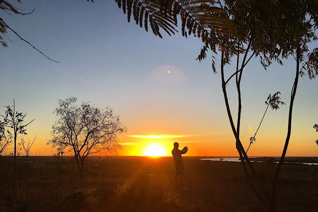 Sonnenuntergang in Gambia