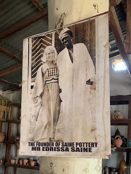Grundaren av Saine Pottery-Gambia