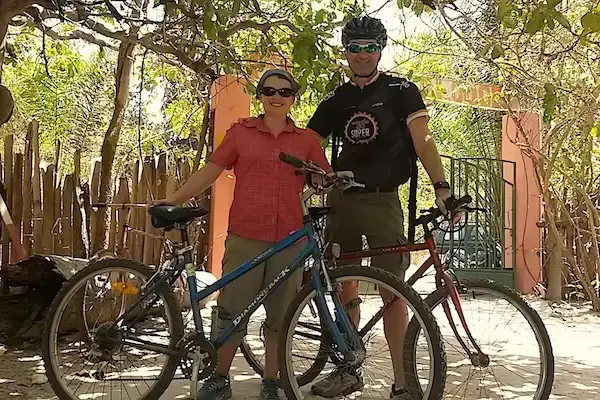 Bikes for rent at Footsteps in The Gambia