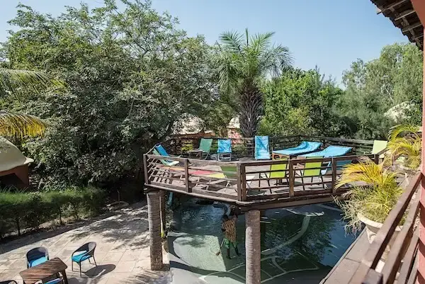 Holiday sunshine on our sundeck in Gambia